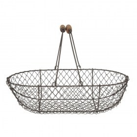 6y3772-storage-basket-set-of-3-38x22x10-cm-brown-iron-wood-round-basket 2